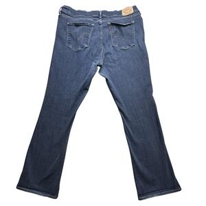 Levis Classic Bootcut Jeans Womens‎ 18 Dark Wash Blue Stretch Denim Mid Rise